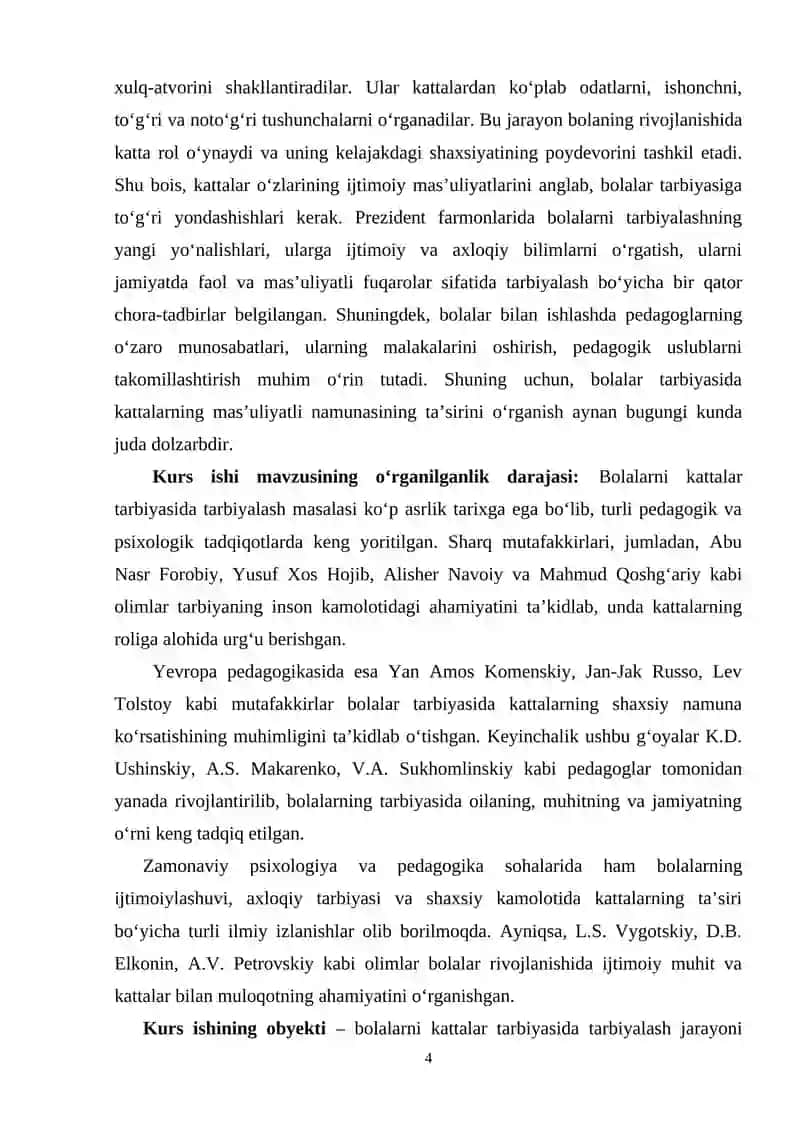 BOLALARNI KATTALAR NAMUNASIDA TARBIYALASH 4