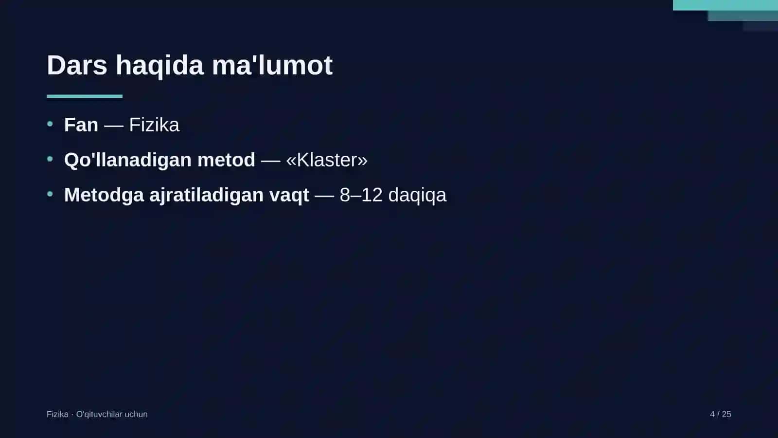 fizika darslarida klaster metodidan foydalanish 5629 4