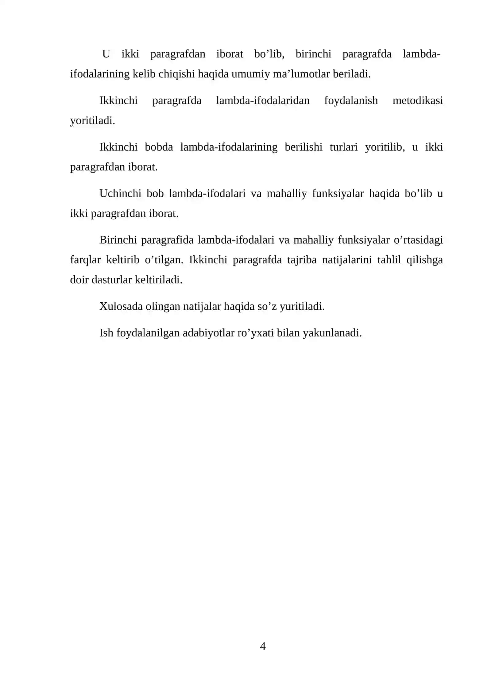 Mavzu: C# dasturlash tilida dasturlashda lambda-ifodadan foydalanish 4