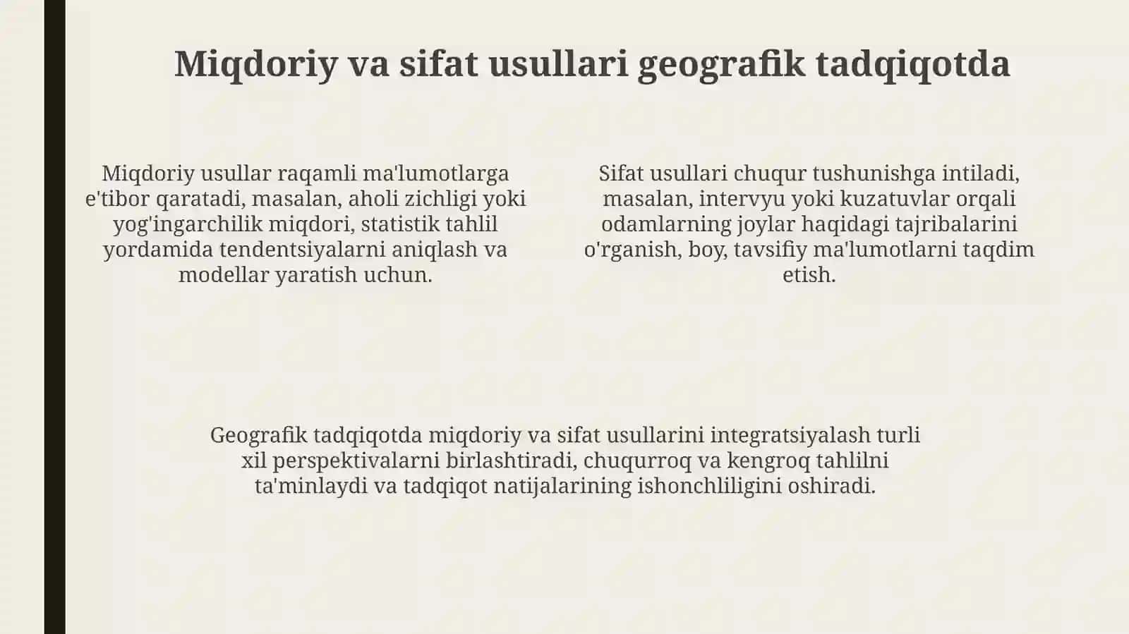 Geografik Tadqiqot Usullari: Mazmun, Mohiyat va Metodologiya 4