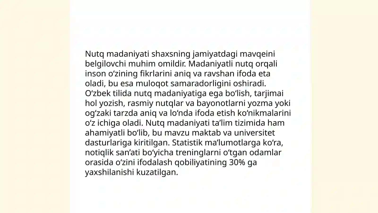 Ifodali o'qish va nutq madaniyati fanining maqsad va vazifalari 4