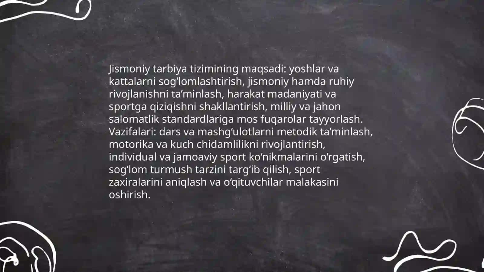 Jismoniy tarbiya tizimining asosiy elementlari 4