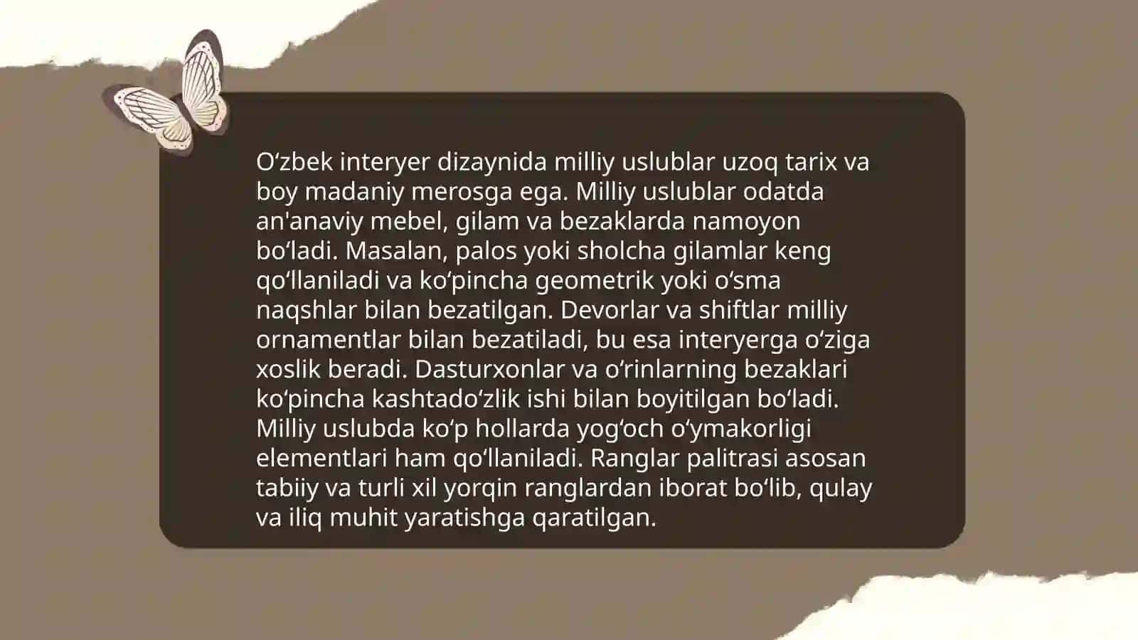 Zamonaviy O'zbek interyer dizaynerlari 4
