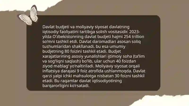 Davlatning iqtisodiyotda tutgan oʻrni 4