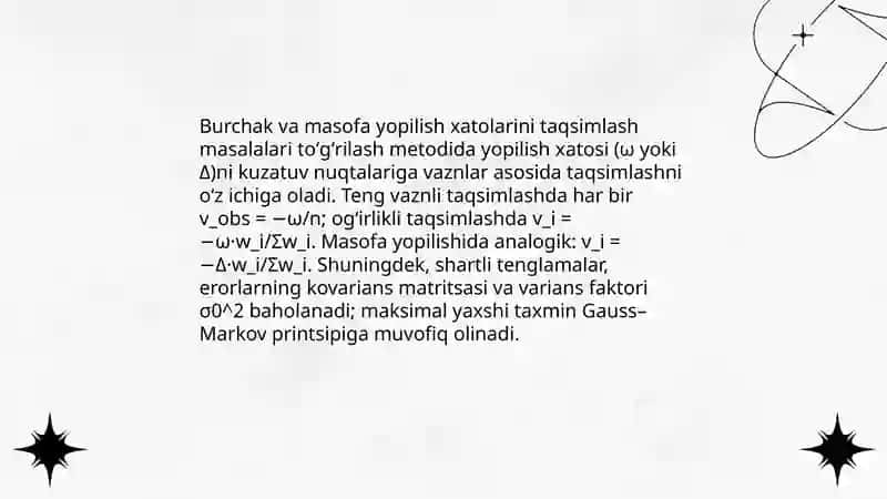 Oddiy chiziqli poligonlarni toʻgʻrilash metodiga doir geometrik masalalar 4