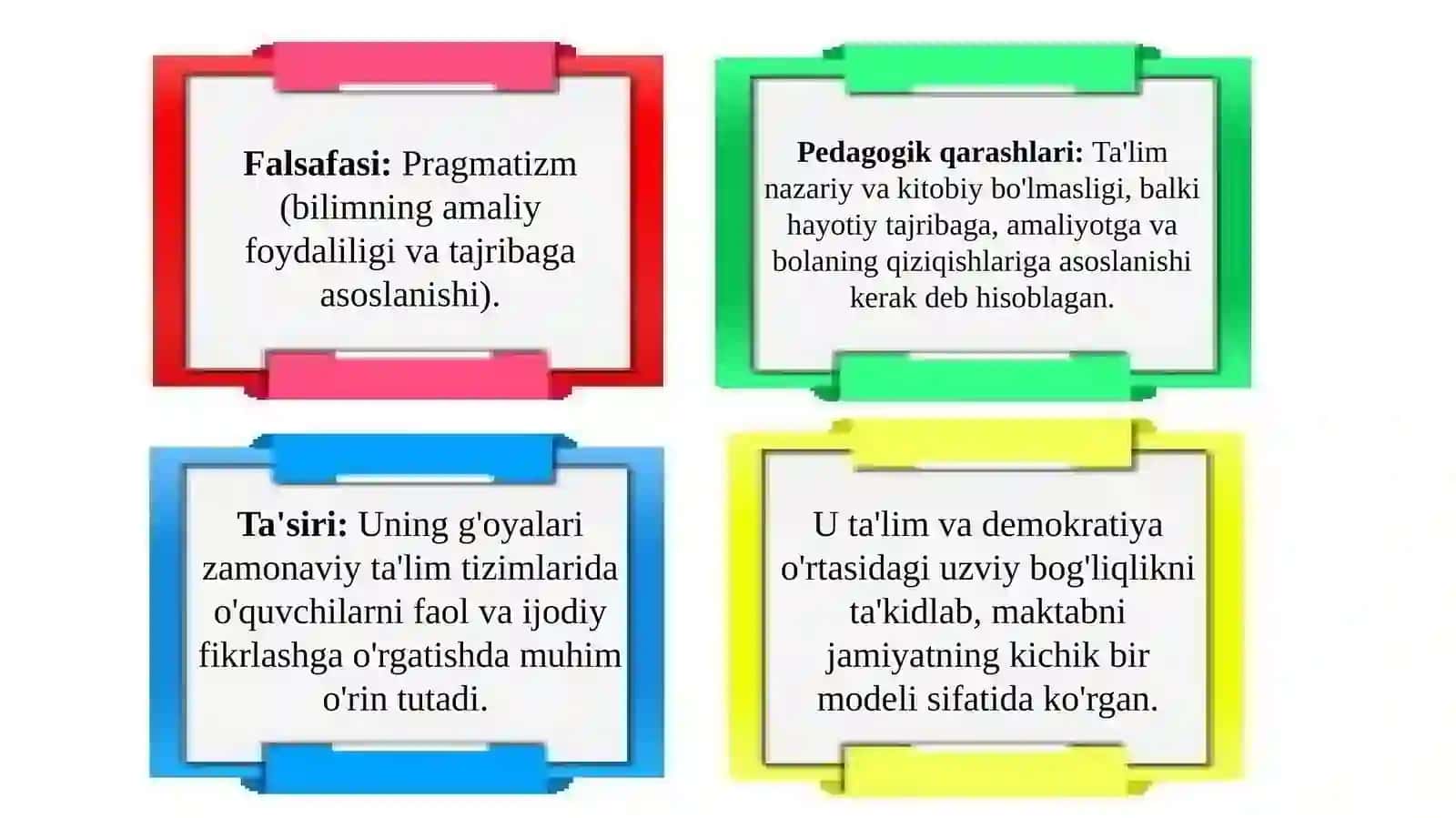 Taqdimot talabalar uchun tayyorlangan 4