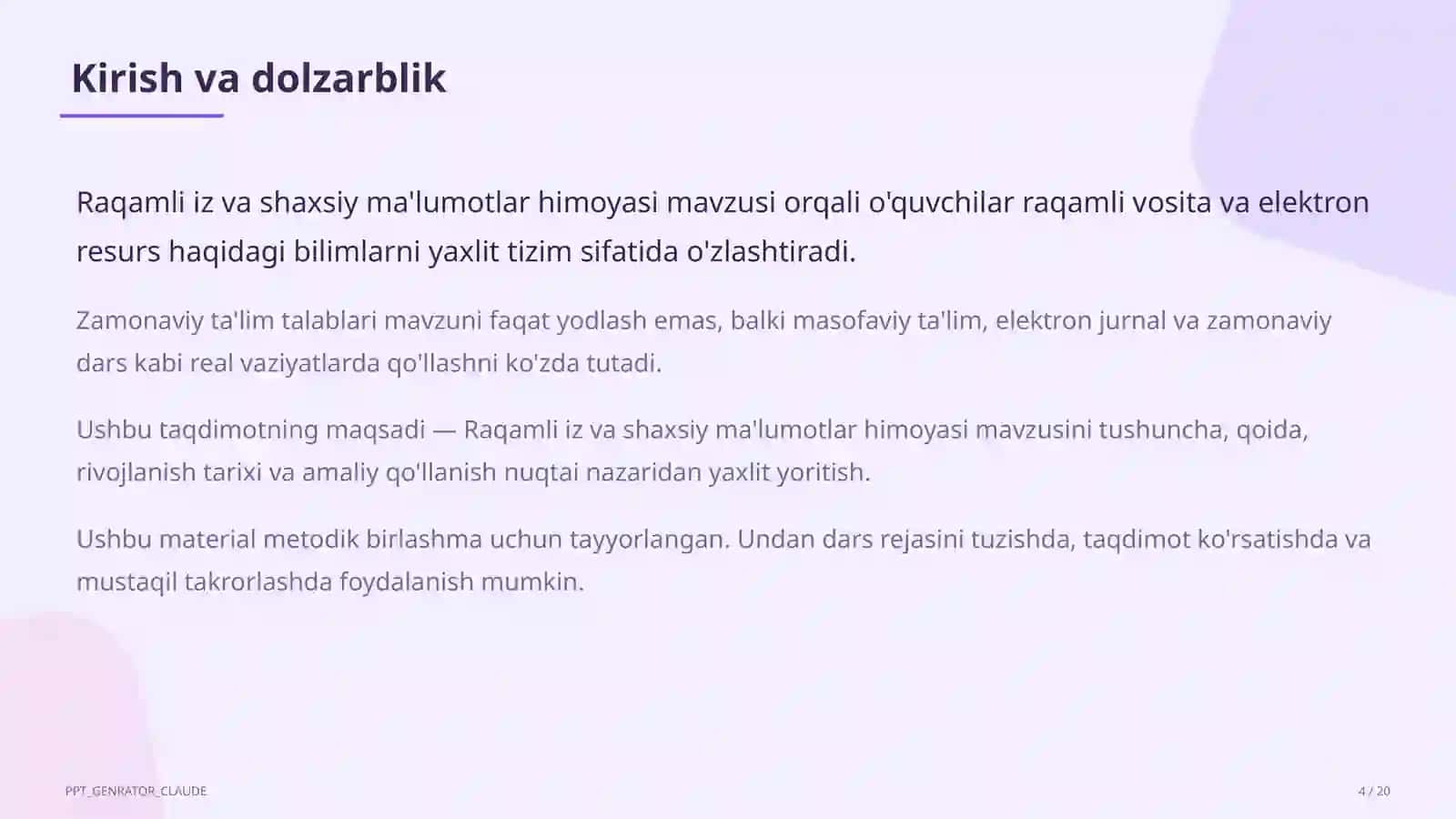 Raqamli iz va shaxsiy ma'lumotlar himoyasi 4