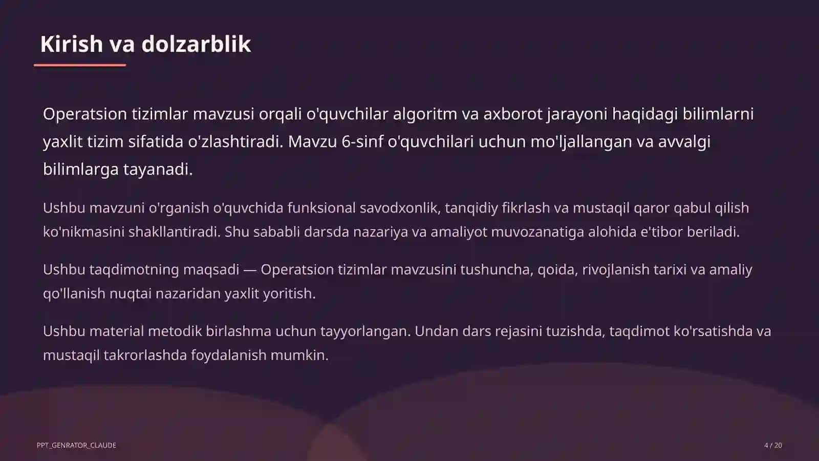 Operatsion tizimlar (6-sinf) 4