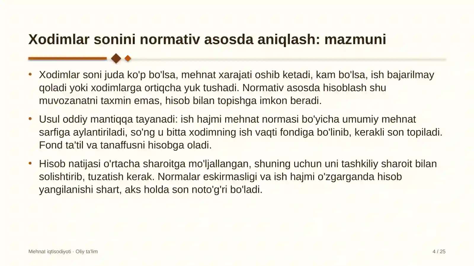 aksiyadorlik jamiyatlarida xodimlar sonini normativ asosda aniqlash 7184 4