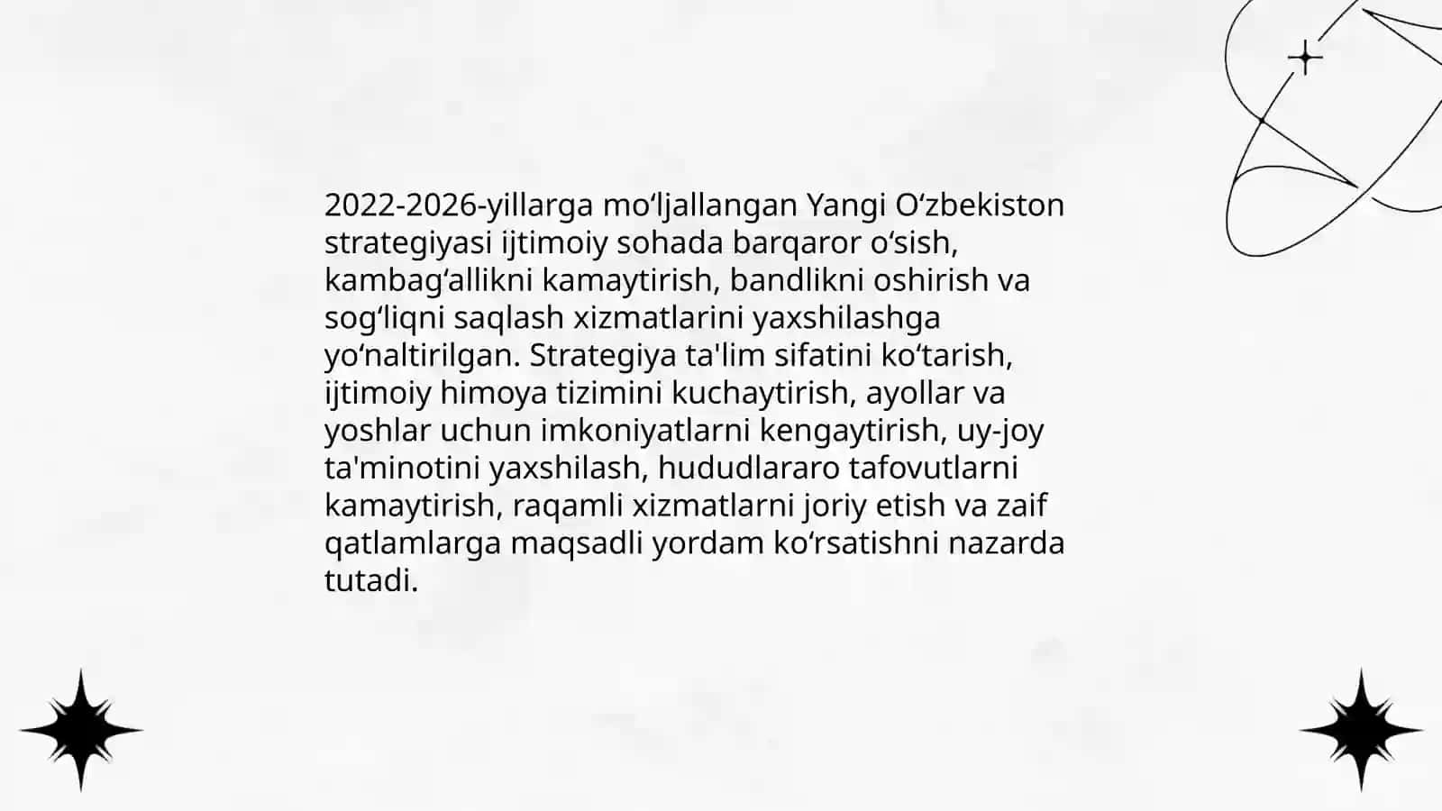2022-2026-yillarga mo‘ljallangan Yangi O‘zbekistonning taraqqiyot strategiyasi ahamiyati 4