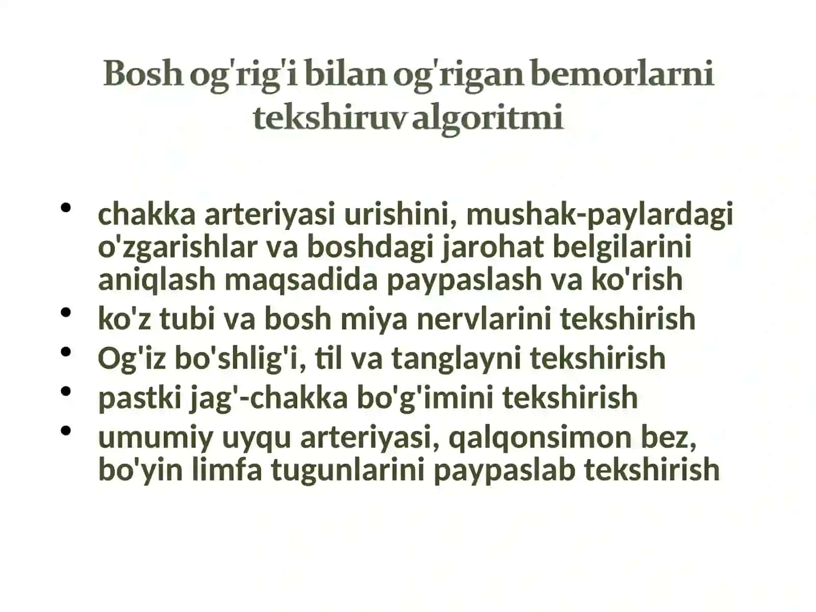 Bosh ogʻrigʻi sindromi 4