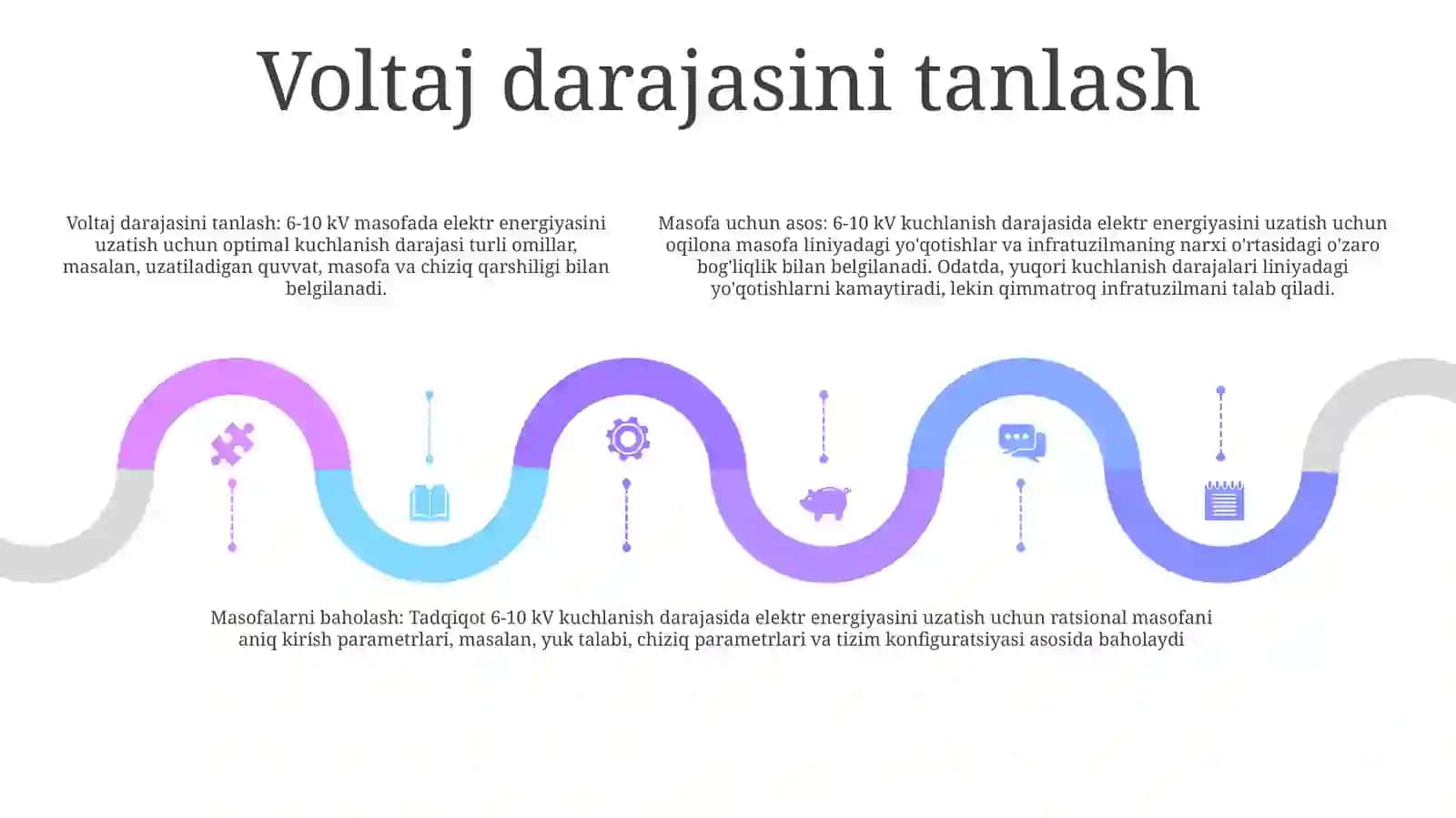 Shahar Elektr Ta’Minoti Tizimida Elektr Energiyani 6-10 Kv Kuchlanishda Uzatishning Ratsional Masofasi 4