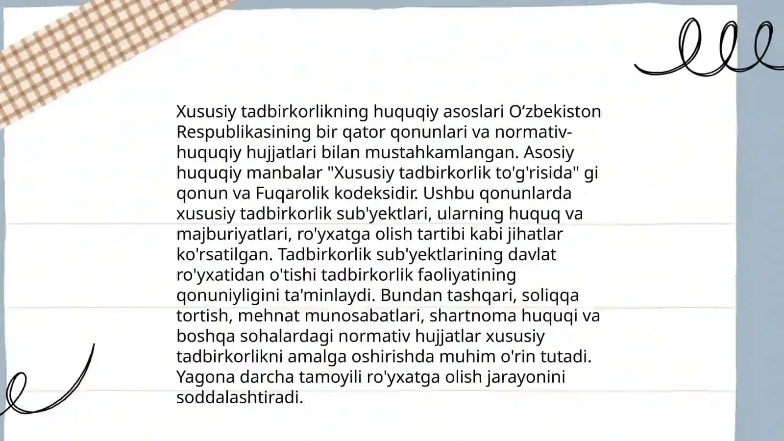 Kichik biznes modellarini rivojlantirish 4