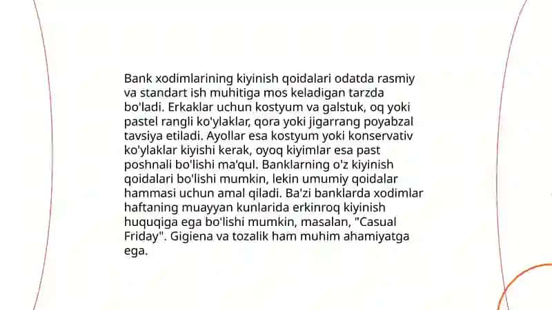 Bank etikasi va etiketi 4