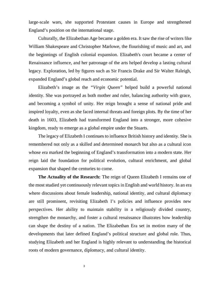 Elizabeth and England 4