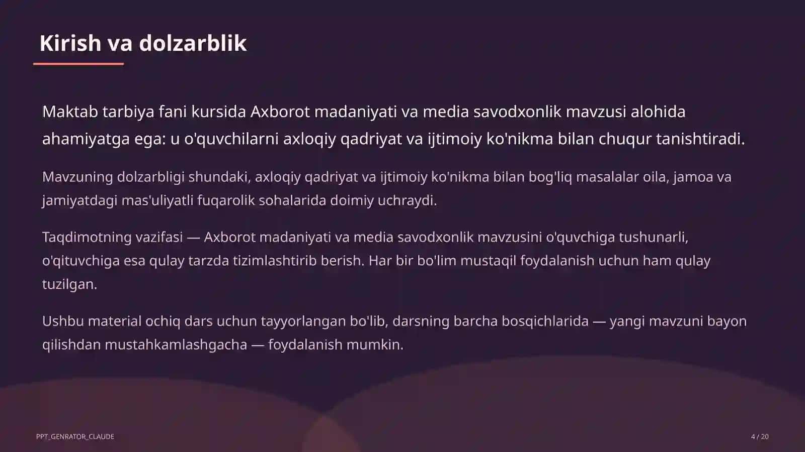 Axborot madaniyati va media savodxonlik (9-sinf) 4