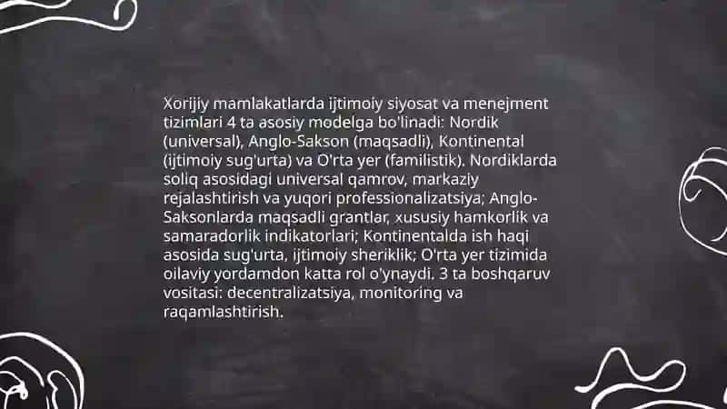Xorijiy mamlakatlarda ijtimoiy ish menejmentining tarixiy rivojlanishi 4