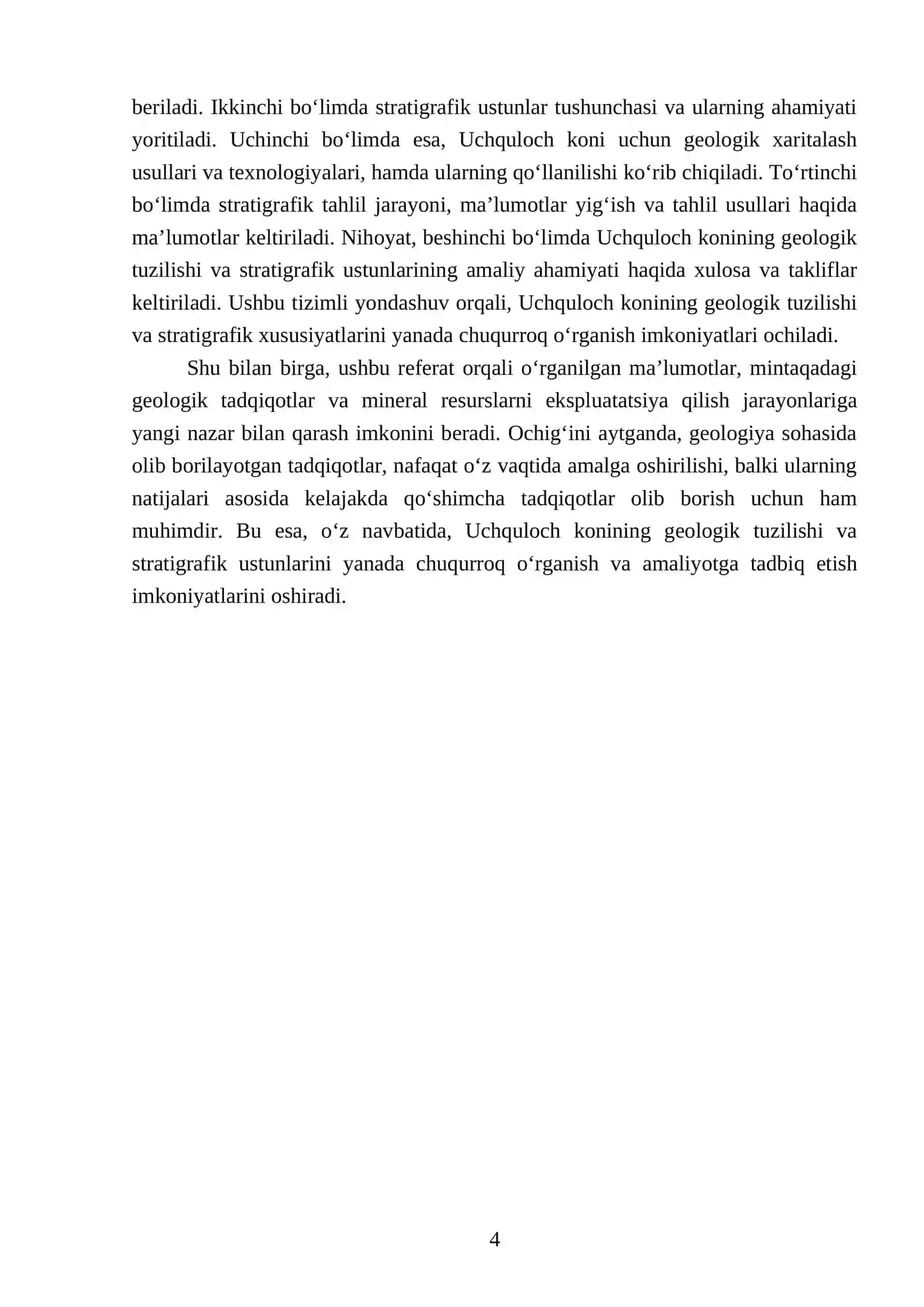 Uchquloch koni geologik tuzulishini xaritalash va stratigrafikustun tuzish 4