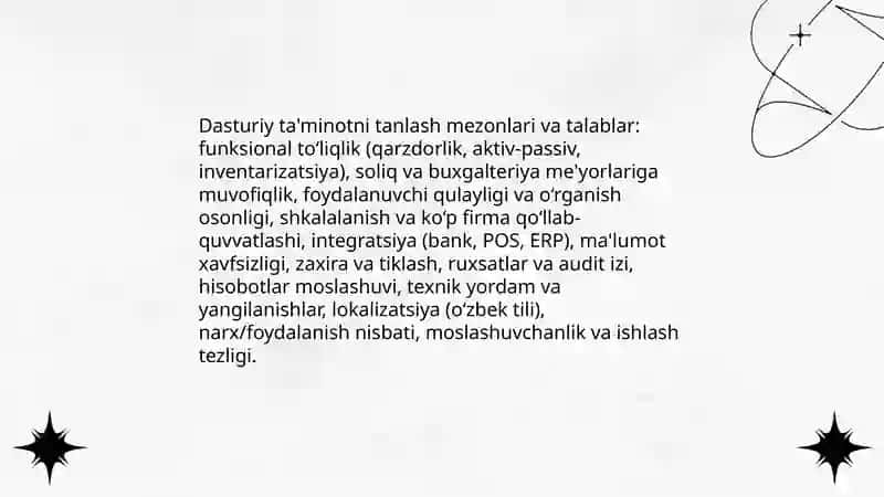 Buhgalteriya hisobining dasturiy taminlanishi 4