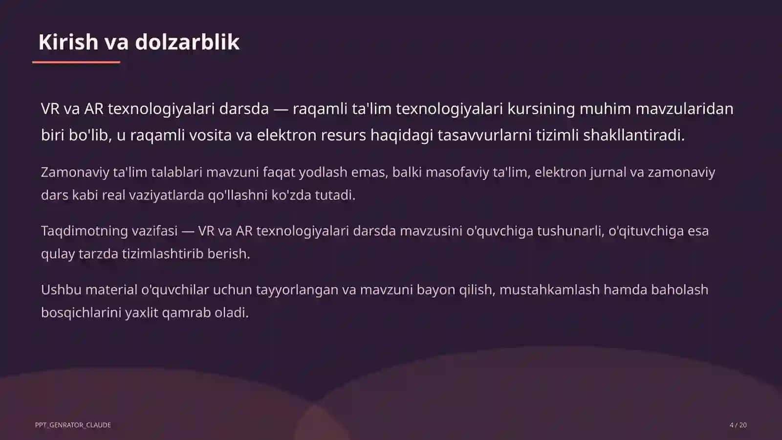 VR va AR texnologiyalari darsda 4