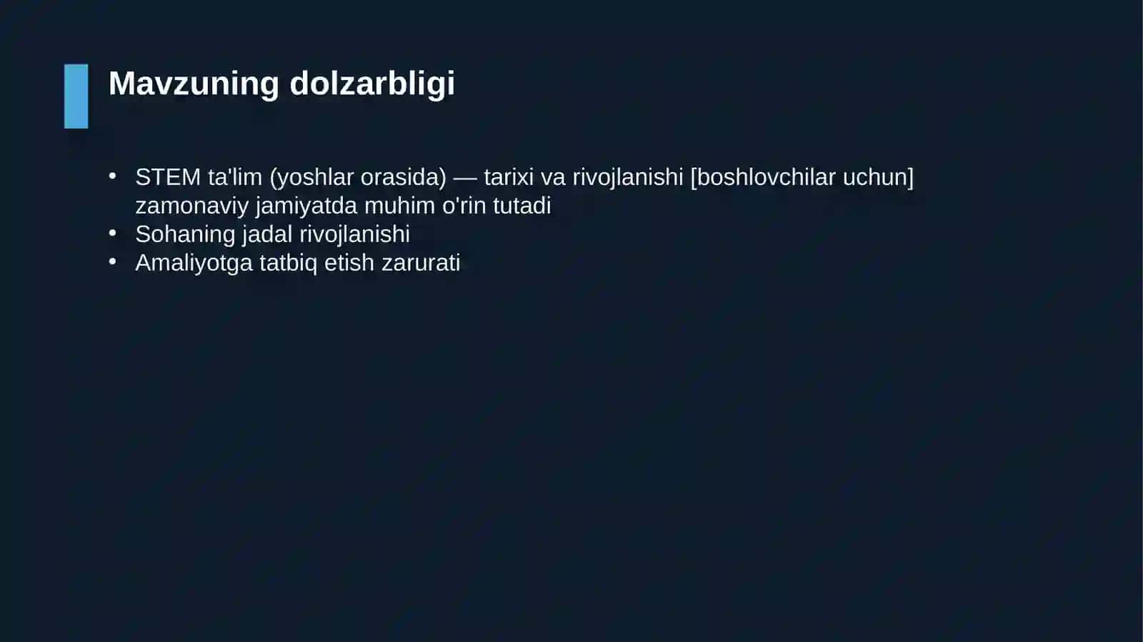 STEM ta'lim (yoshlar orasida) — tarixi va rivojlanishi [boshlovchilar uchun] 4