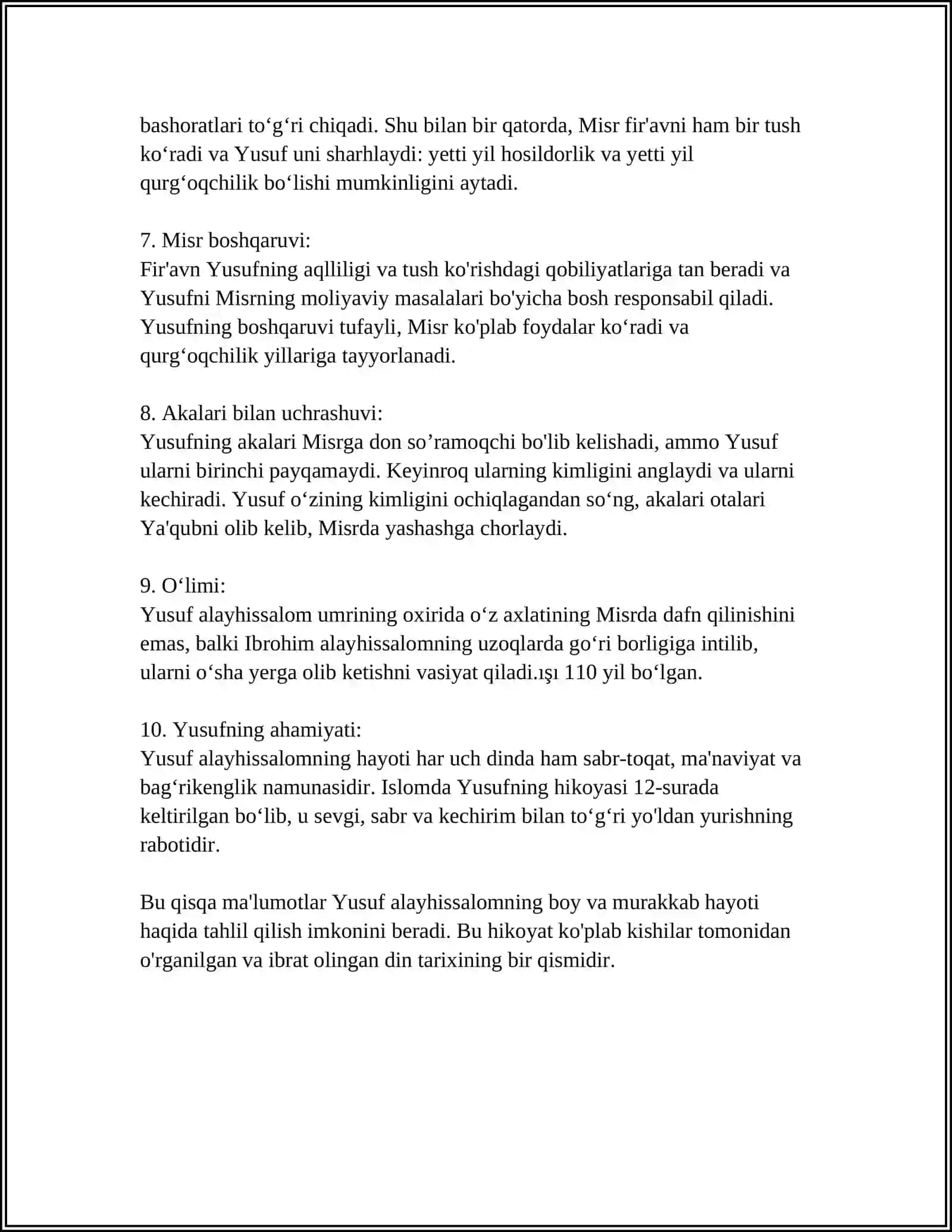 YUSUF ALAYHISSALOM 4