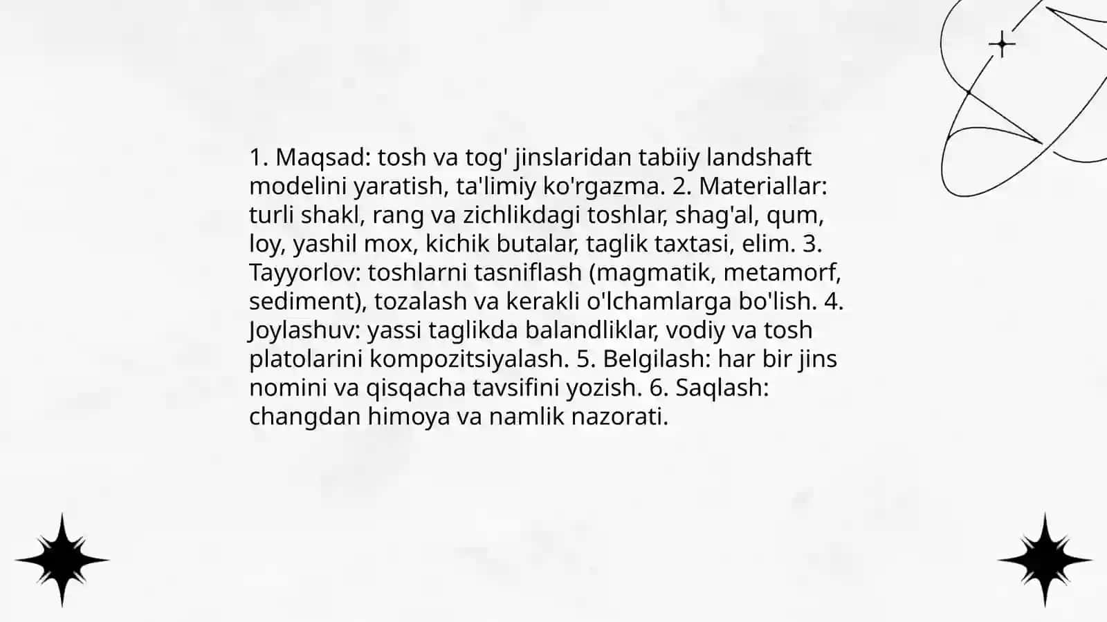Tabiiy materiallardan ko'rgazmalar yasash 4