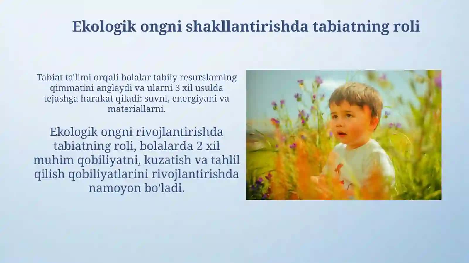 Tabiat bilan tanishish fanining rus gʻarb pedagoglarining bola shaxsini shakllanishida ahamiyati 4