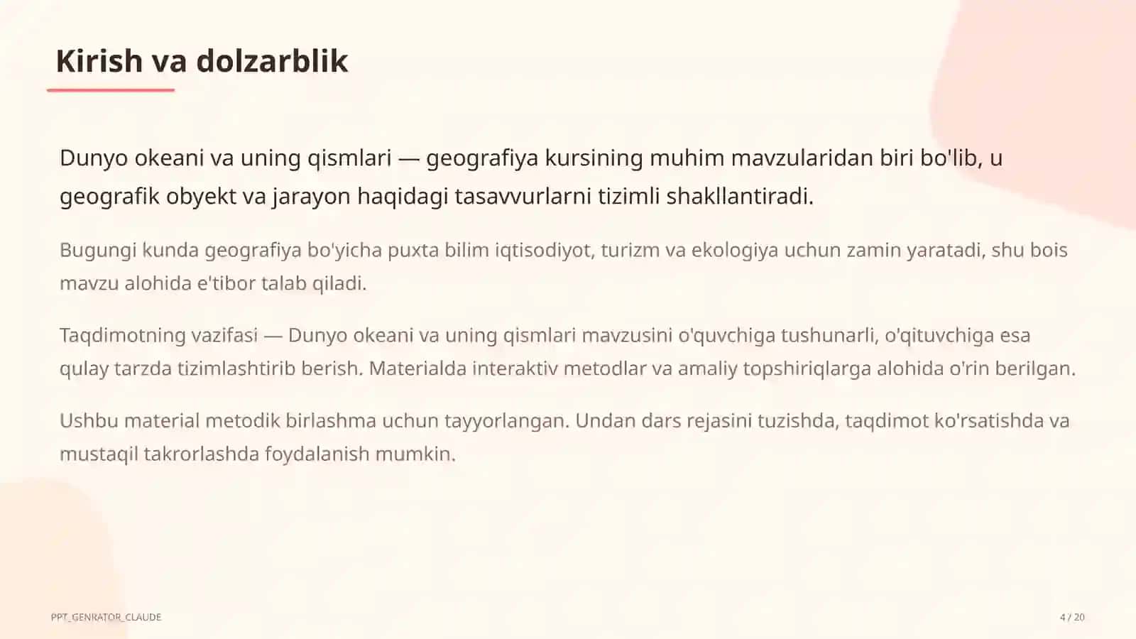 Dunyo okeani va uning qismlari (7-sinf) 4