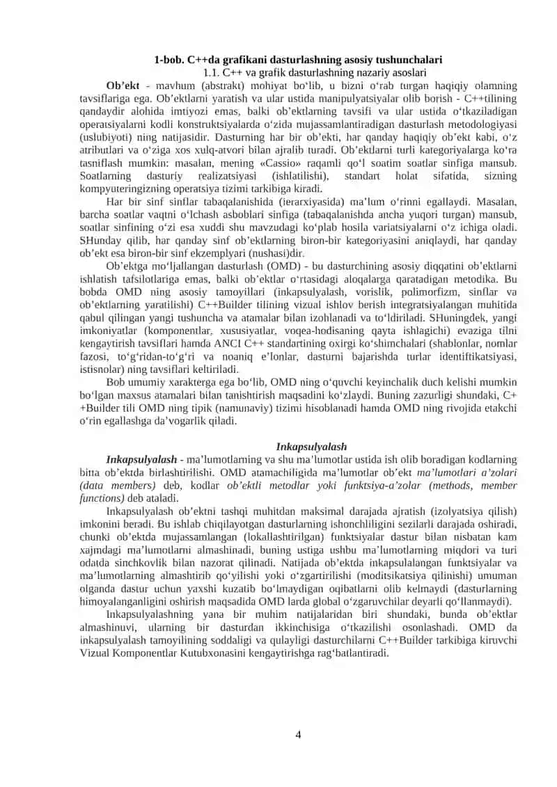 C++da grafikani dasturlashning asosiy usullari30000 4