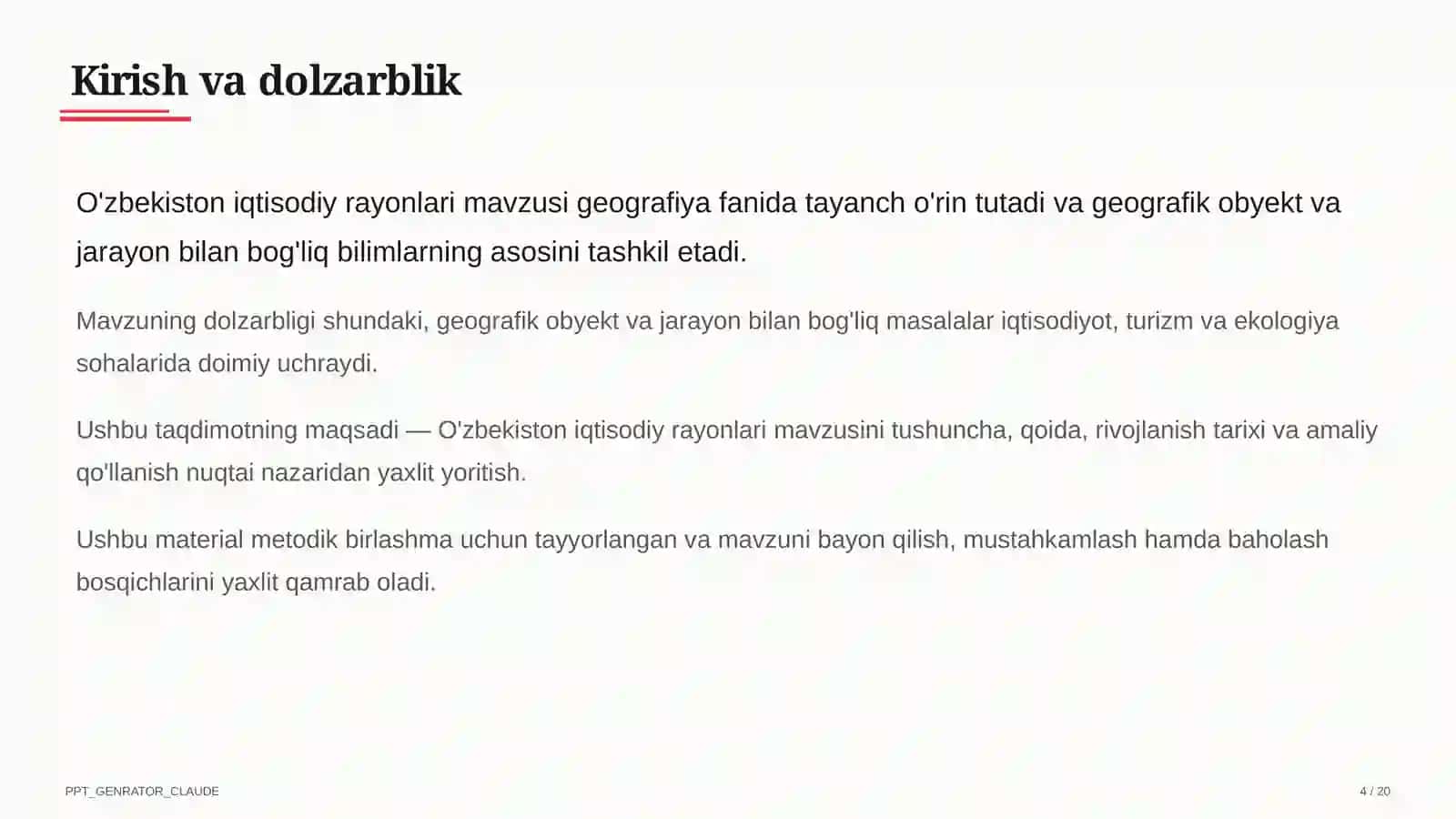 O'zbekiston iqtisodiy rayonlari (9-sinf) 4