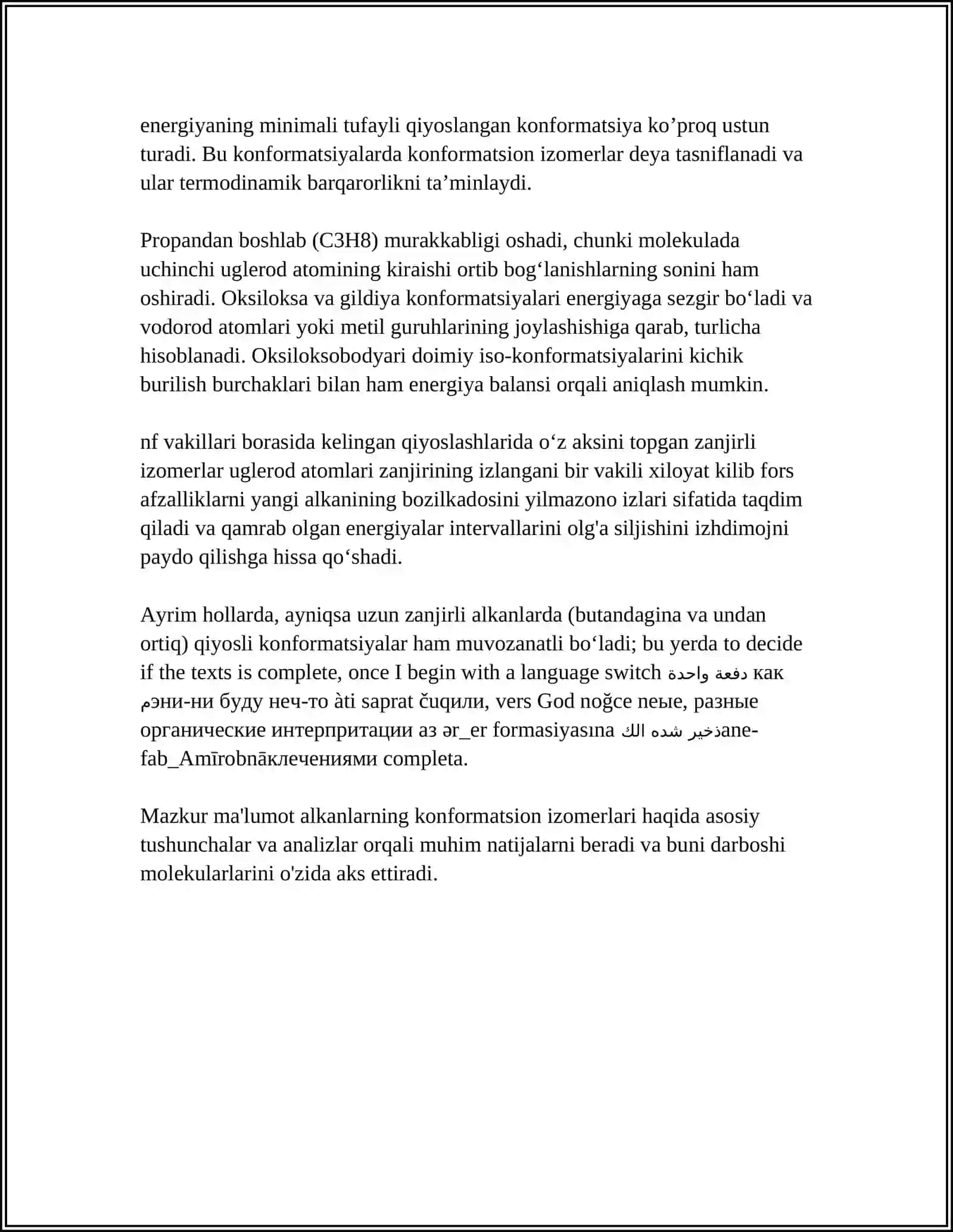 ALKANLARNING KONFORMATSIYASI KONFORERLARI NYUMAN DIAGRAMMASI 4