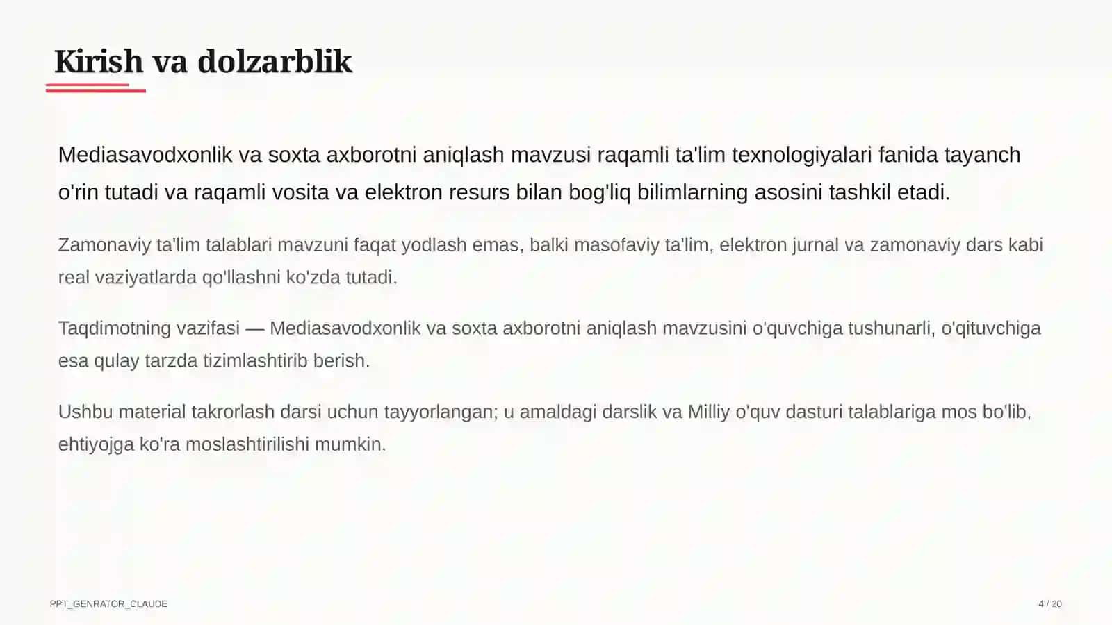 Mediasavodxonlik va soxta axborotni aniqlash 4