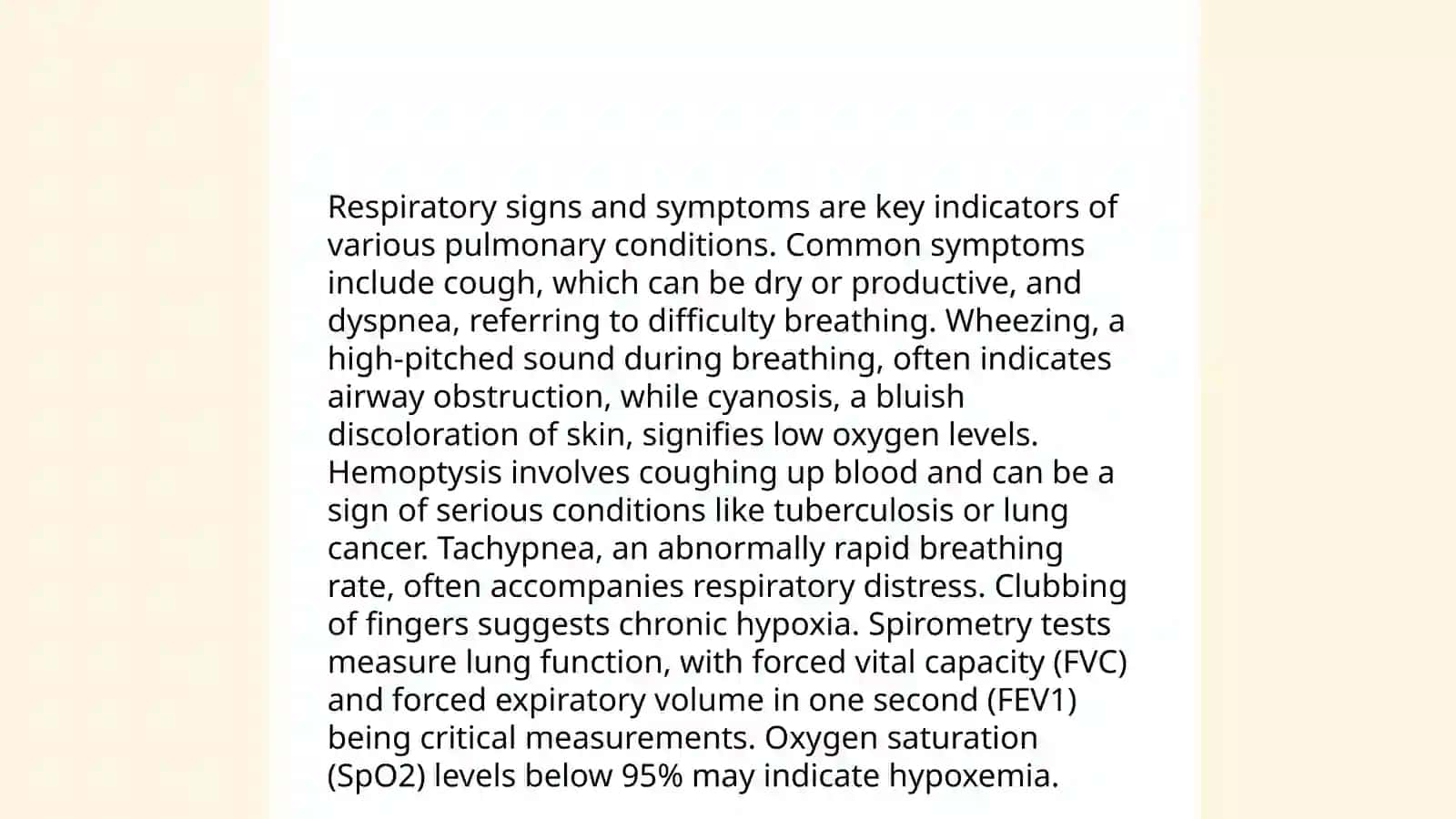 Cardiovascular Signs and Symptoms 4