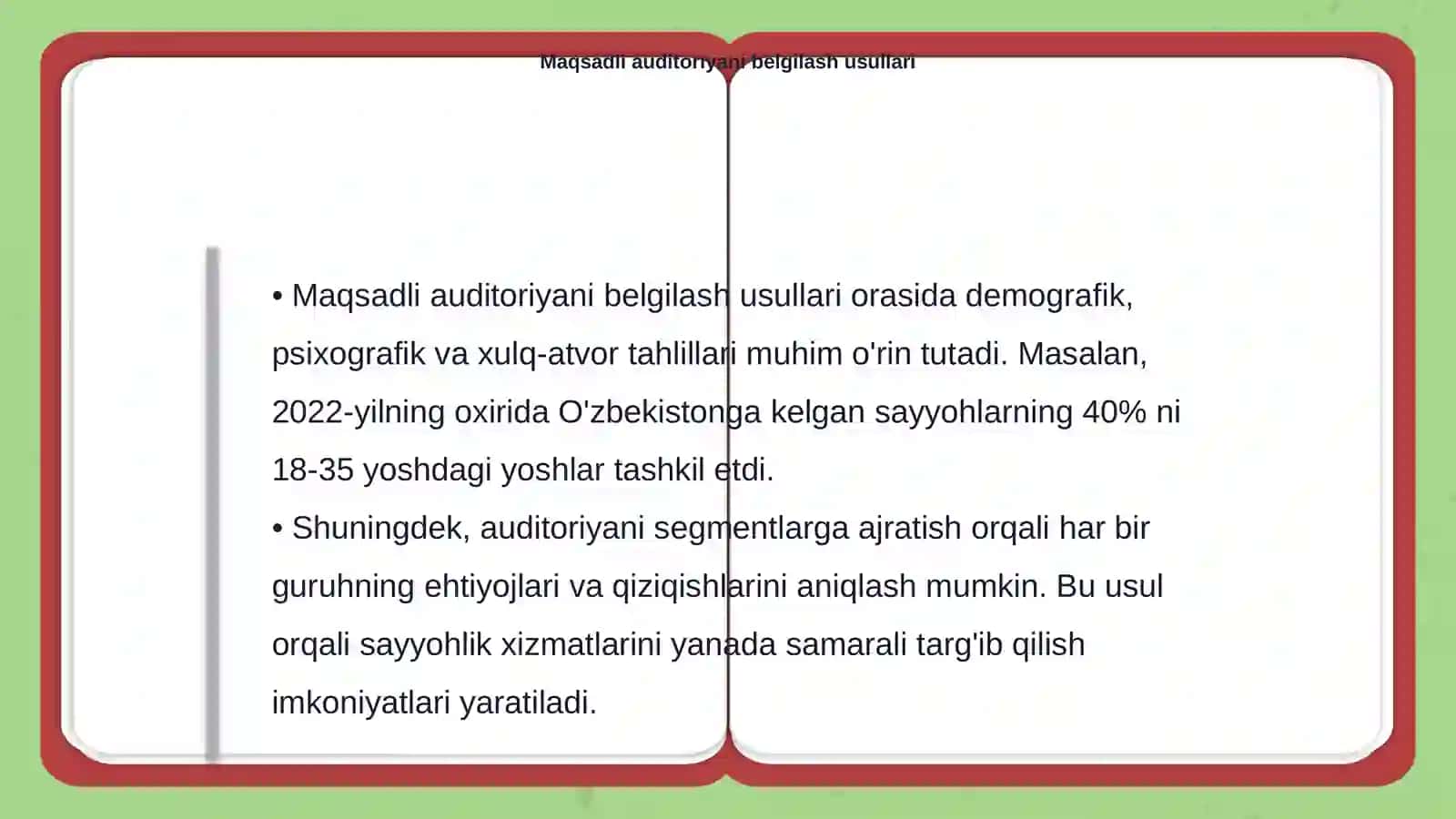 Maqsadni tahlil qilish va maqsadli auditoriyani aniqlash 4