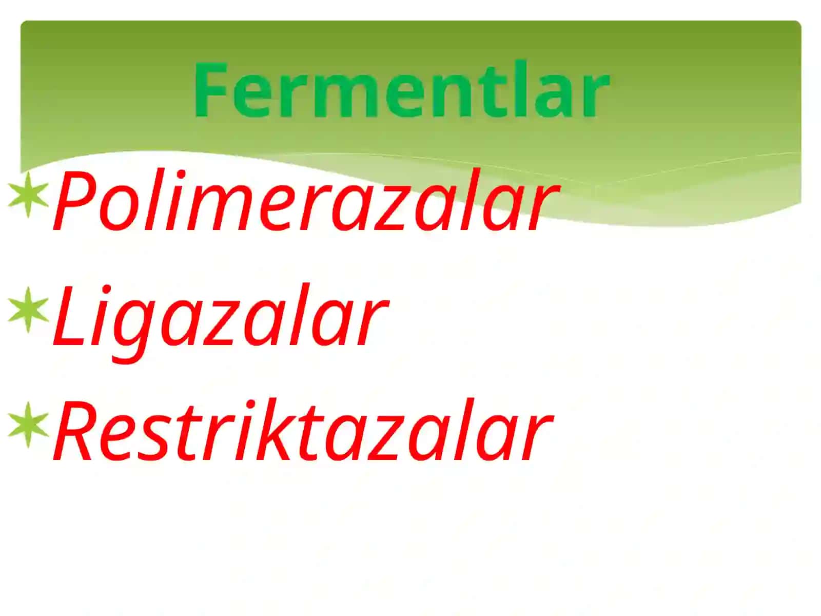 Genmuhandisligida qo'llaniladigan fermentlar 4