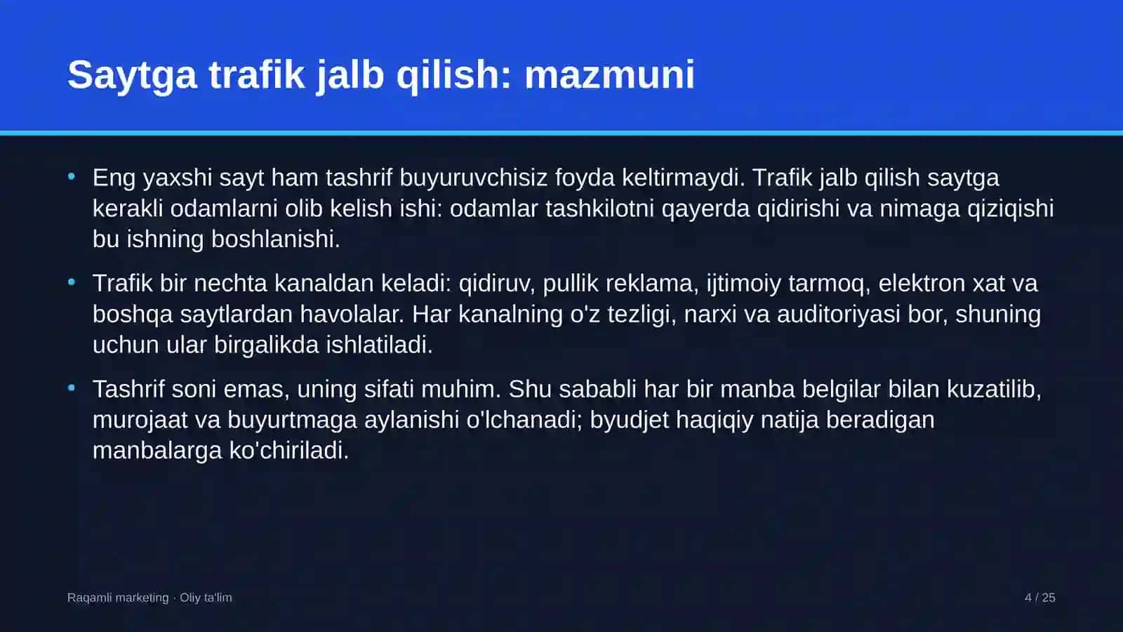 yakka tartibdagi uy joy qurilishida saytga trafik jalb qilish 1154 4