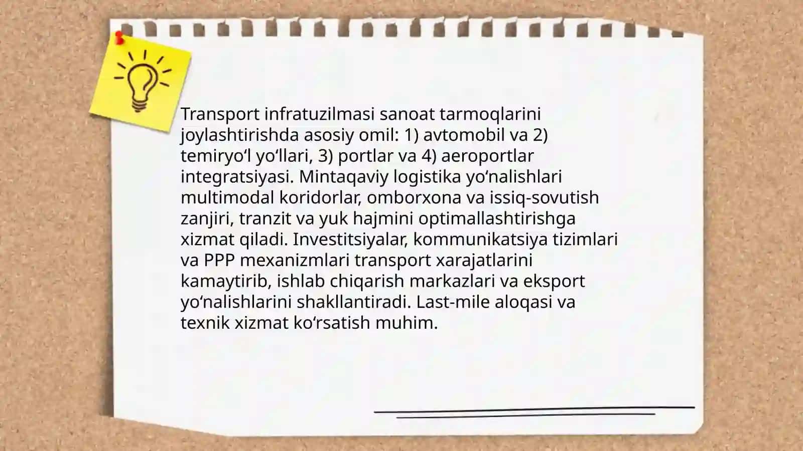 Tabiiy resurslarga yaqinlik va xomashyo bazasi 4