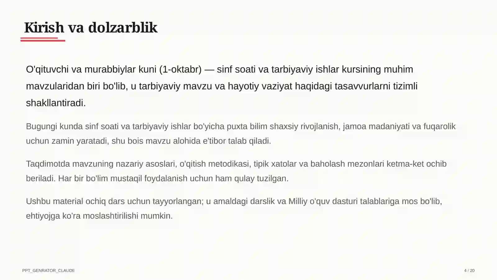 O'qituvchi va murabbiylar kuni (1-oktabr) 4