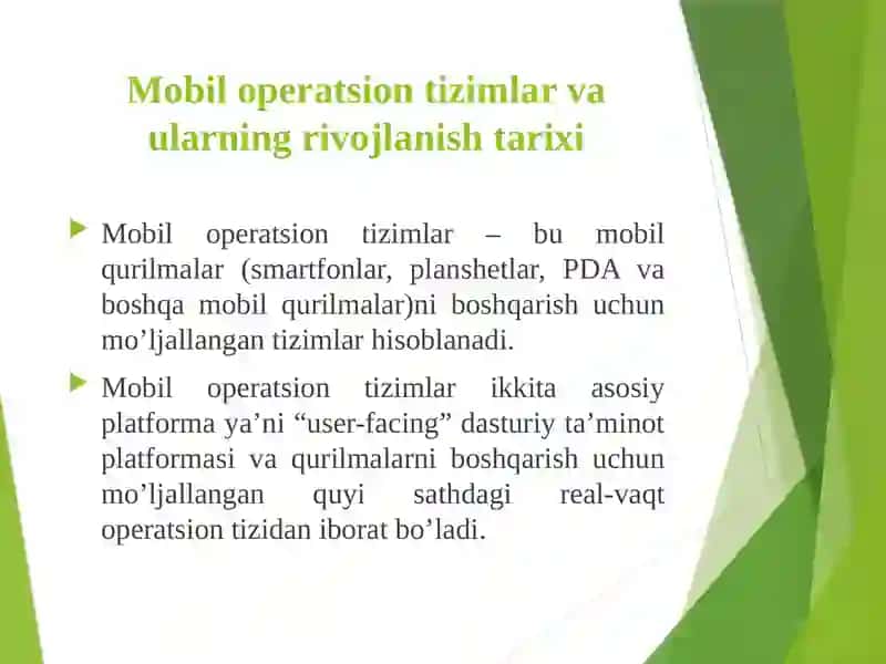 Android Operatsion Tizimlar 4