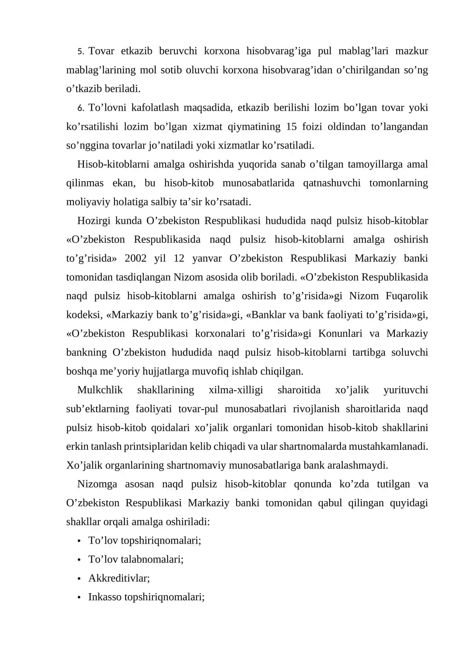 To’lov talabnomalari bilan hisob-kitoblar hisobi 4