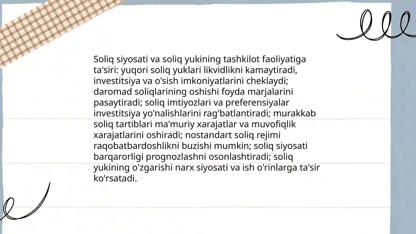 PEST tahlili. Tashkilotga davlat siyosatining ijobiy va salbiy ta’sirlari 4