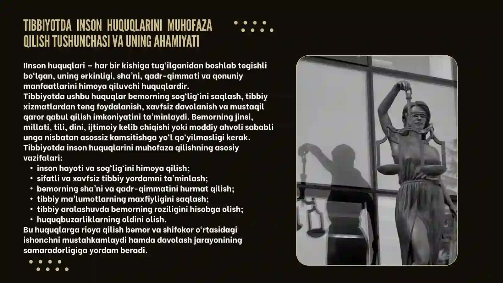 TIBBIYOTDA INSON HUQUQLARINING MUHOFAZASI 4