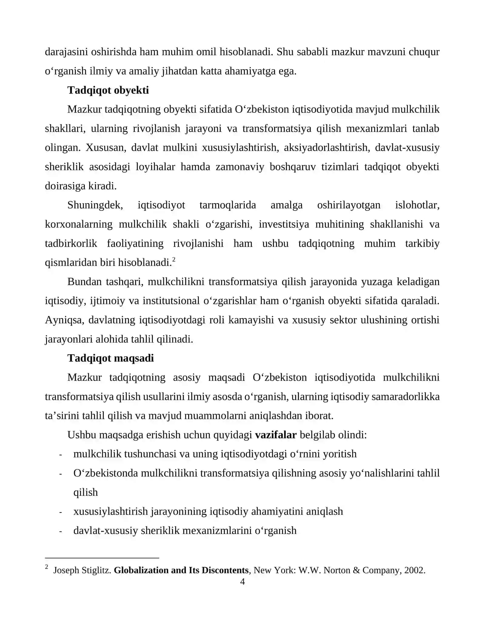 O’zbekiston Iqtisodiyotida Mulkchilikni Transformatsiya Qilish Usullari 4