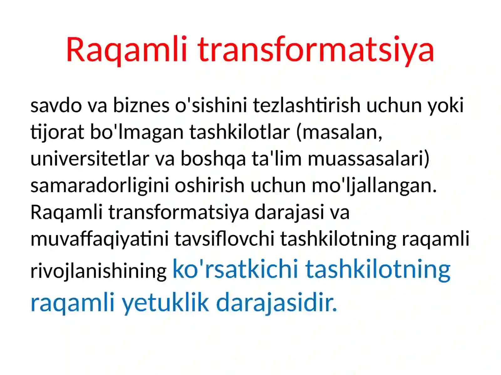 Raqamli transformatsiya 4