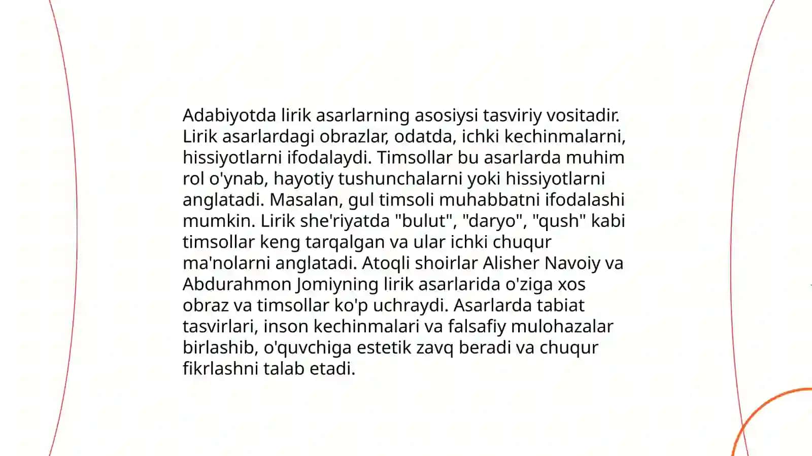 Lirik asarlarni tahlil qilish metodikasi 4
