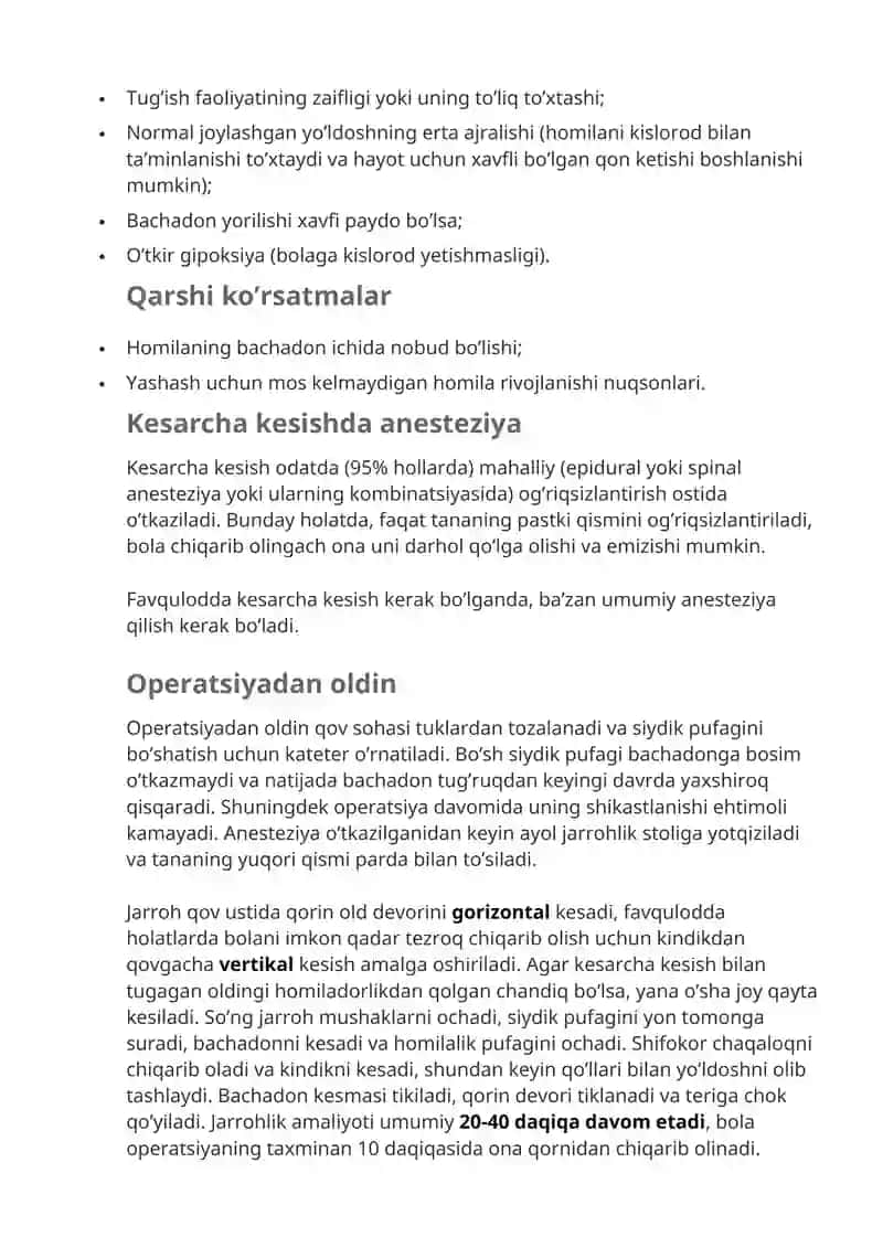 Kesarcha kesish 4