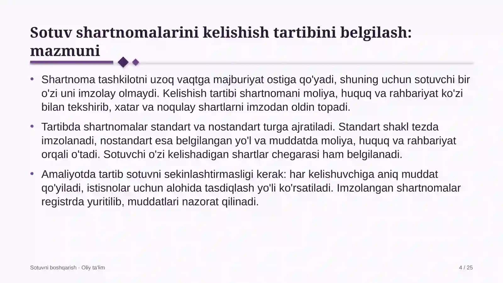 televideniyeda sotuv shartnomalarini kelishish tartibini belgilash 5589 4
