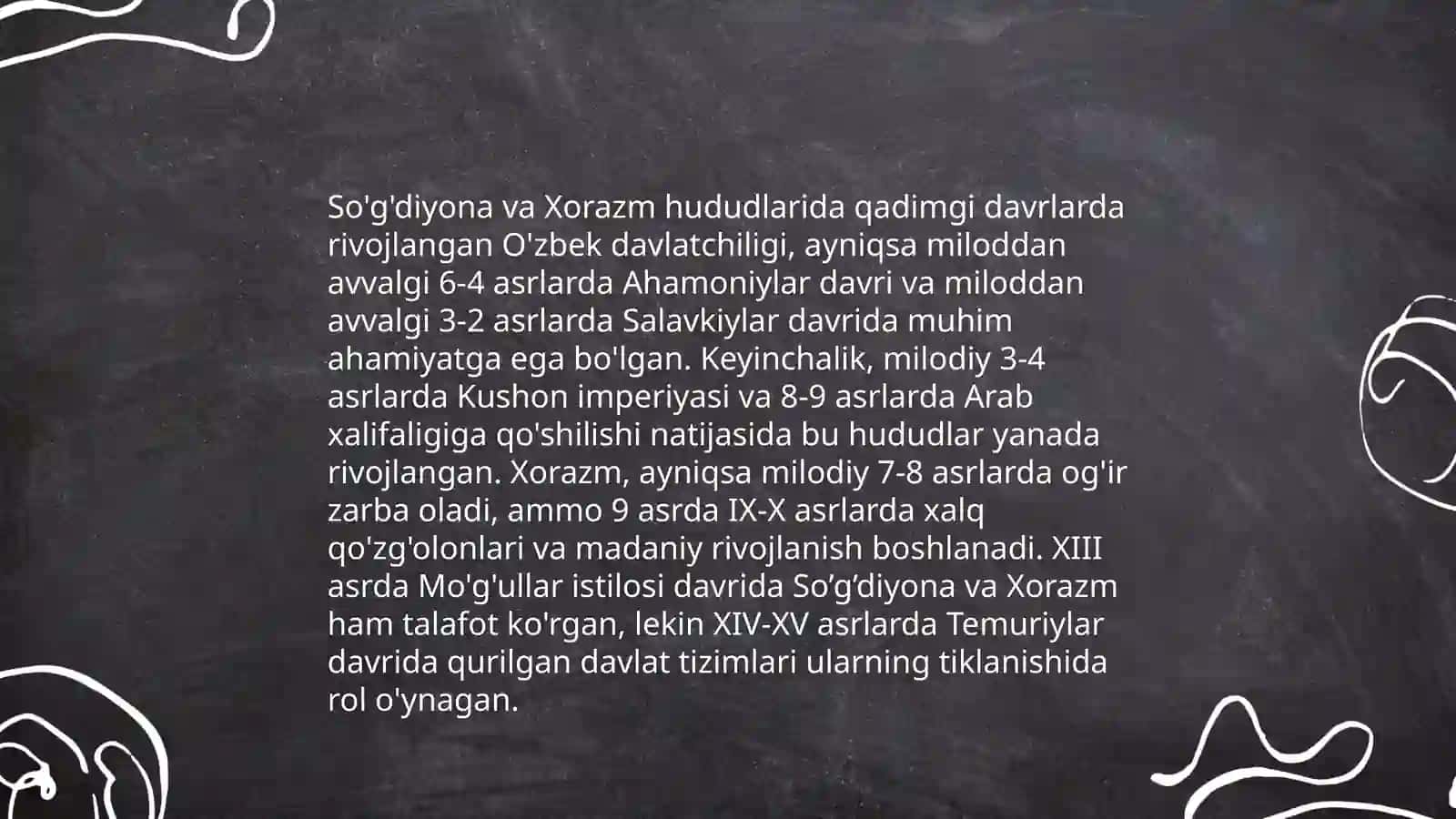 O'zbek davlatchiligining shakillanishi va taraqqiyot bosqichlari 4