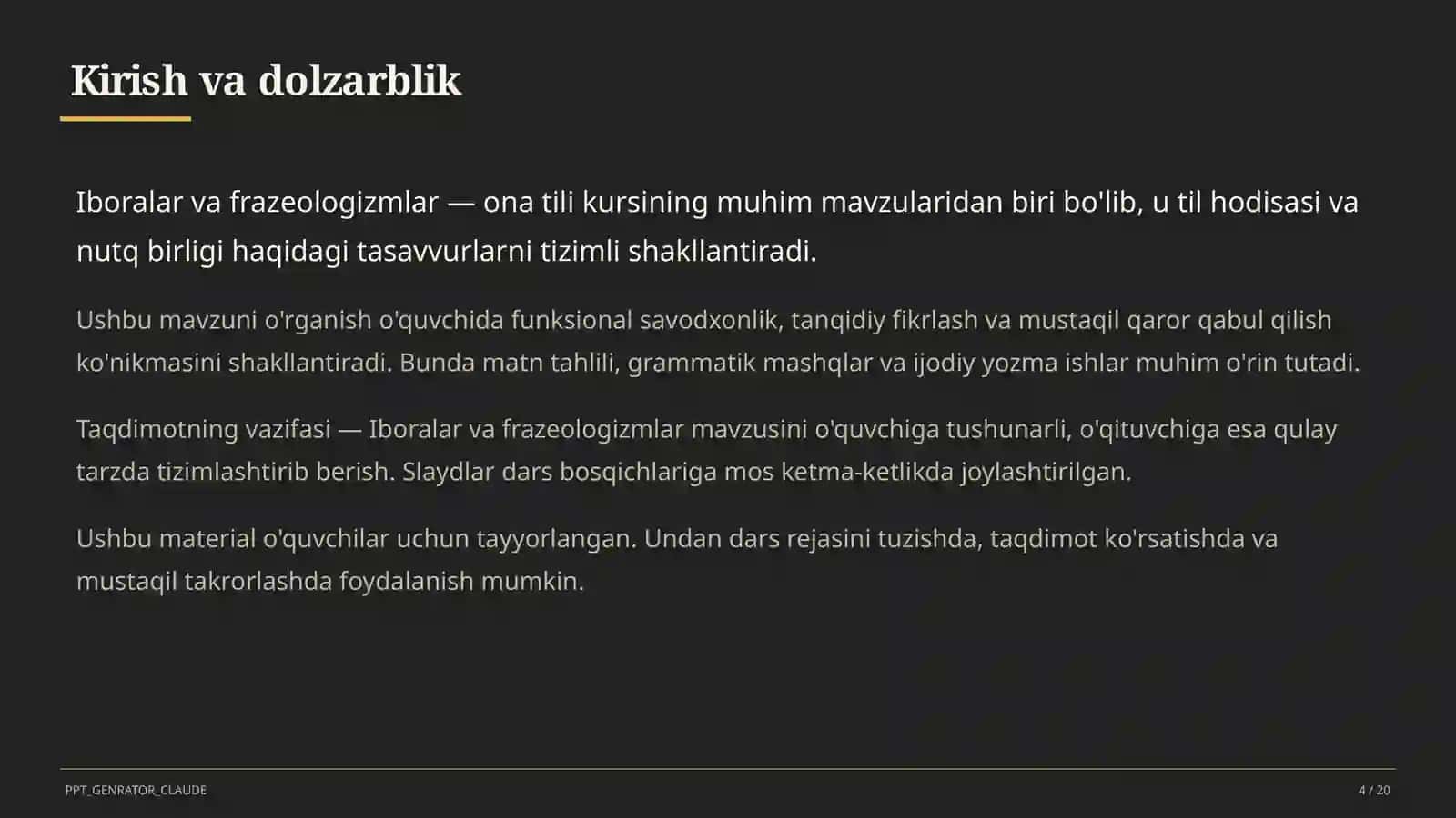 Iboralar va frazeologizmlar (5-sinf) 4